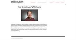 Desktop Screenshot of ericgoldman.org